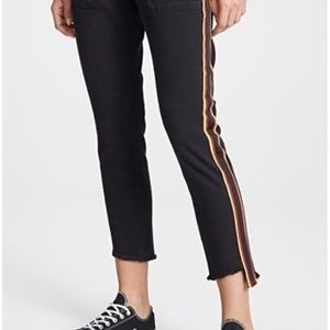 PAM & GELA BLACK NEW W TAGS SIZE 32 UNIFORM SIDE STRIPE PANT